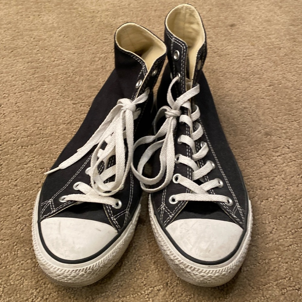 Converse Size 11 Chuck Taylor All Star Unisex High Top Black Shoe